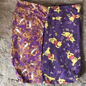 2 Lularoe TC Disney Winnie the Pooh and Tigger